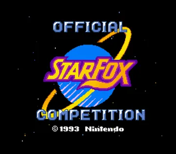 Starwing - Competition (Europe) screen shot title